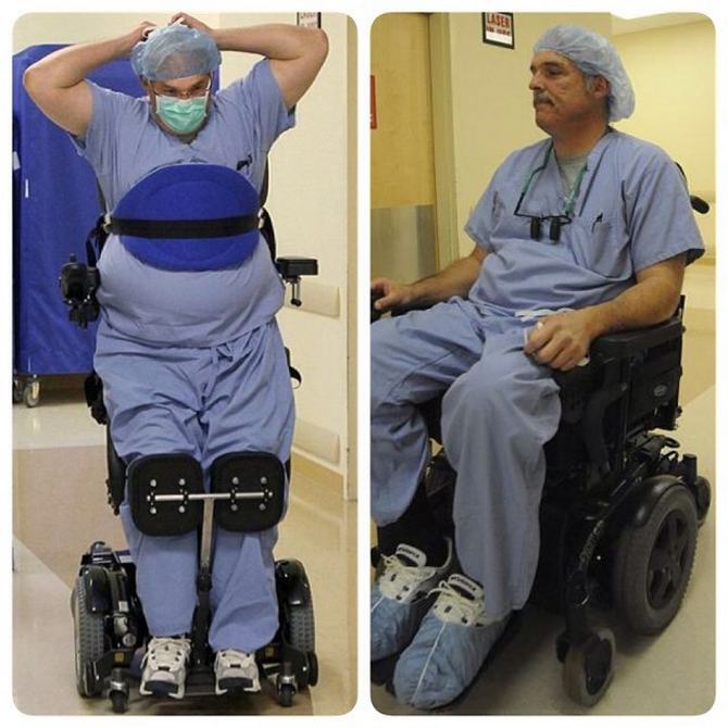 ტედ რამელი - ქირურგი, რომელიც ოპერაციებს ინვალიდის ეტლში ატარებს